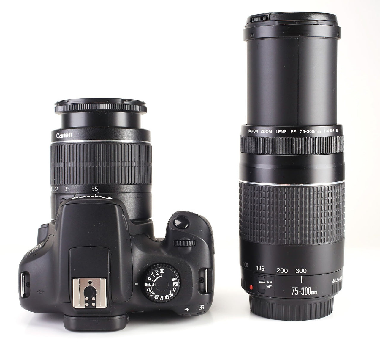 UPG24 DAILY DROP - Canon EOS 8000D DSLR & 18-55 & EF 75-300mm Kit Refurbished + 12Month Guarantee.