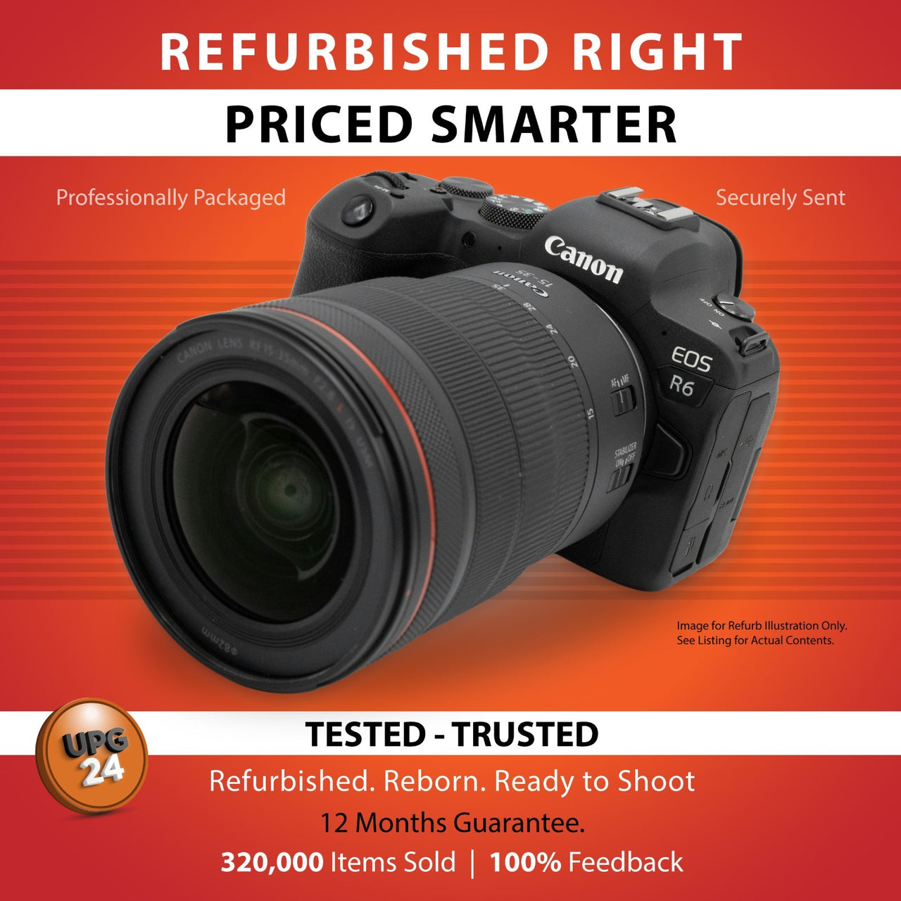 UPG24 DAILY DROP - Canon EOS 5000D DSLR & 18-55 & EF 75-300mm Kit Refurbished + 12Month Guarantee. (Copy)